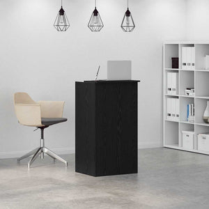 vidaXL Banco Reception Nero 55x50x103,5 cm in Legno Multistrato
