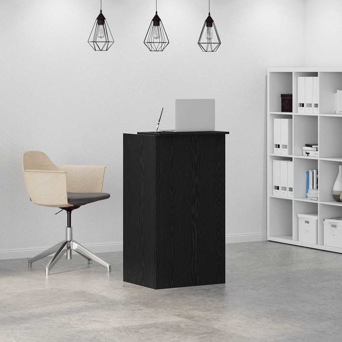 vidaXL Banco Reception Nero 55x50x103,5 cm in Legno Multistrato