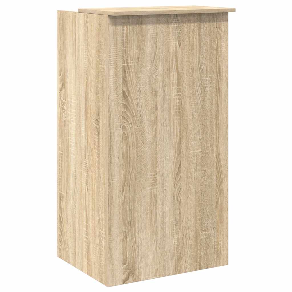 vidaXL Banco Reception Rovere Sonoma 55x50x103,5 cm Legno Multistrato