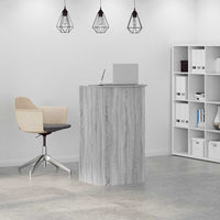 vidaXL Banco Reception Grigio Sonoma 55x50x103,5 cm Legno Multistrato