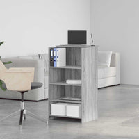Banco Reception Grigio Sonoma 55x50x103,5 cm Legno Multistrato 859020