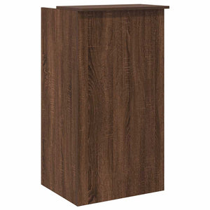 vidaXL Banco Reception Rovere Marrone 55x50x103,5 cm Legno Multistrato