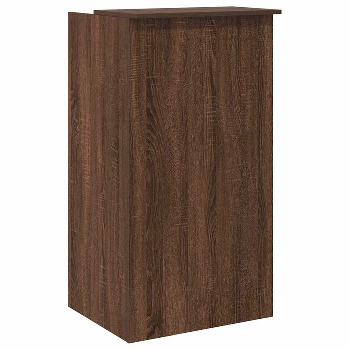 vidaXL Banco Reception Rovere Marrone 55x50x103,5 cm Legno Multistrato