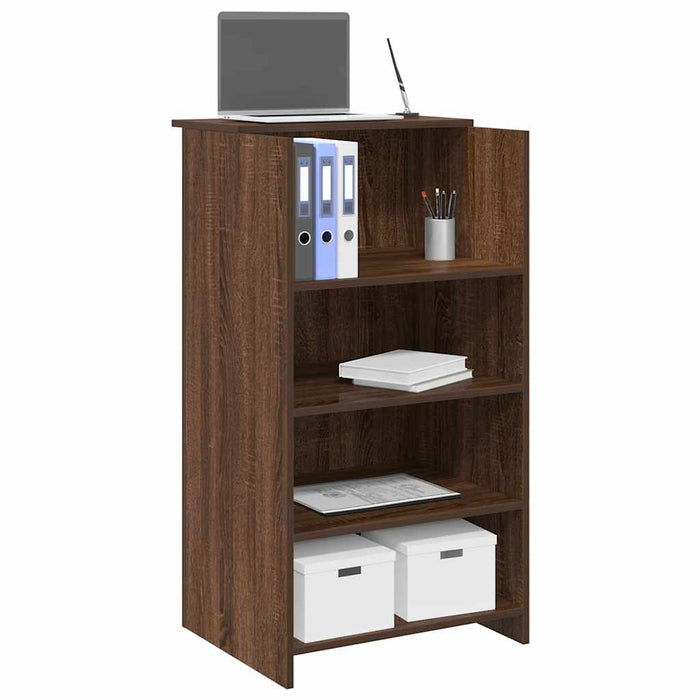 vidaXL Banco Reception Rovere Marrone 55x50x103,5 cm Legno Multistrato