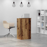 vidaXL Banco Reception Legno Antico 55x50x103,5 cm Legno Multistrato