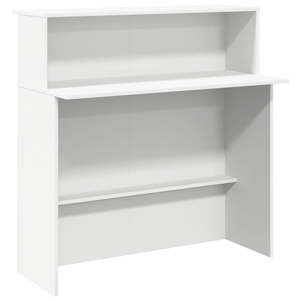 Banco Reception Bianco 100x50x103,5 cm in Legno Multistrato