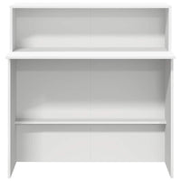 Banco Reception Bianco 100x50x103,5 cm in Legno Multistrato