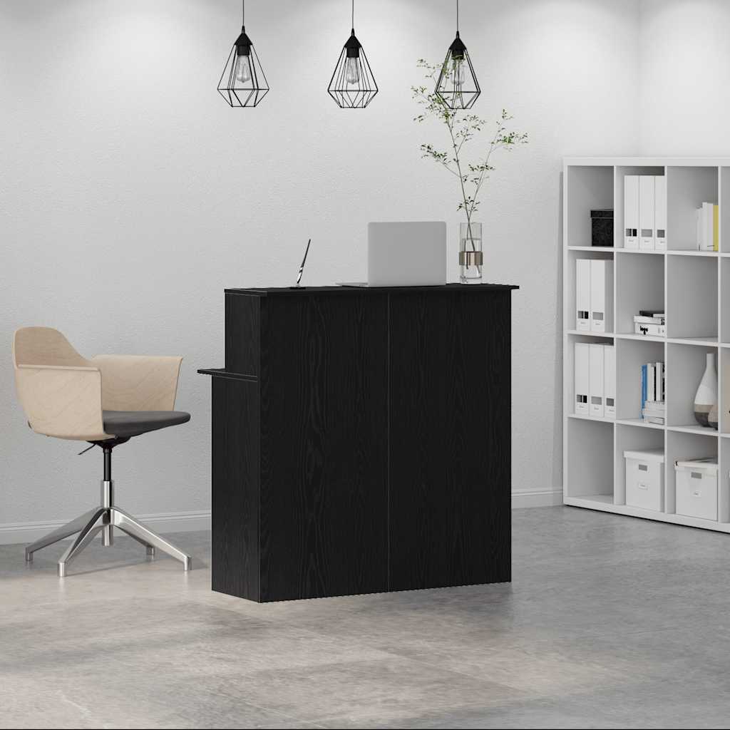 Banco Reception Nero 100x50x103,5 cm in Legno Multistrato 859025