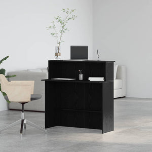 Banco Reception Nero 100x50x103,5 cm in Legno Multistrato