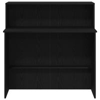 Banco Reception Nero 100x50x103,5 cm in Legno Multistrato