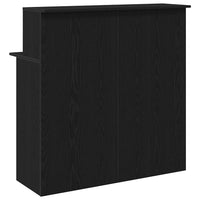 Banco Reception Nero 100x50x103,5 cm in Legno Multistrato