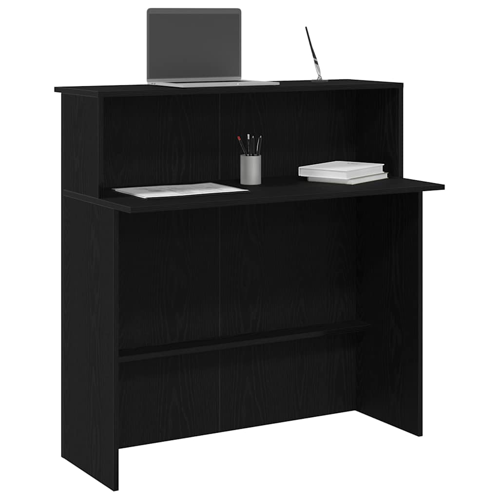 Banco Reception Nero 100x50x103,5 cm in Legno Multistrato 859025