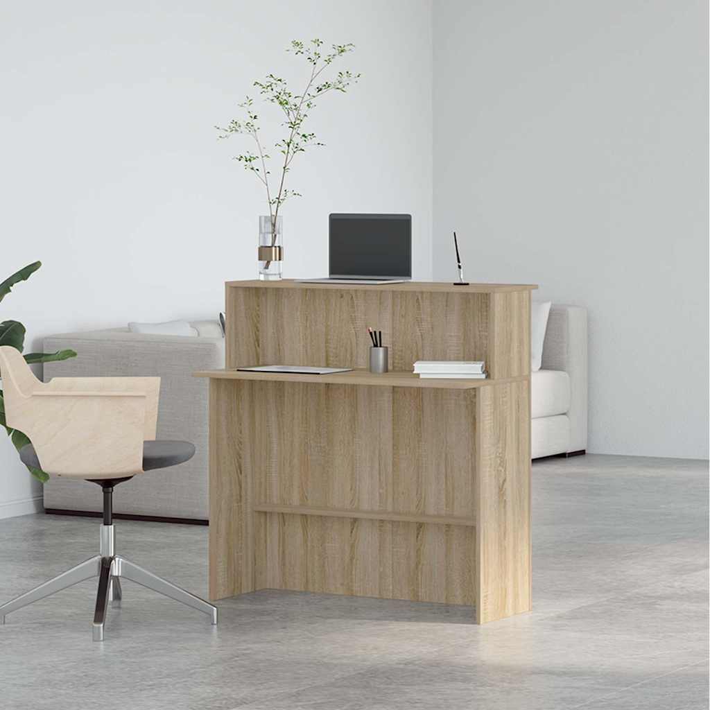 Banco Reception Rovere Sonoma 100x50x103,5 cm Legno Multistrato