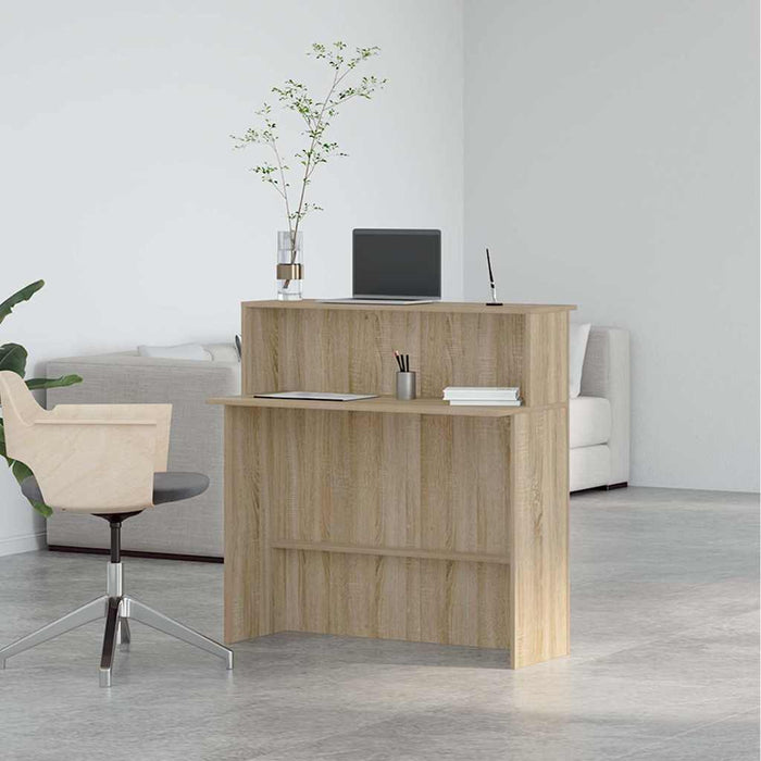 Banco Reception Rovere Sonoma 100x50x103,5 cm Legno Multistrato