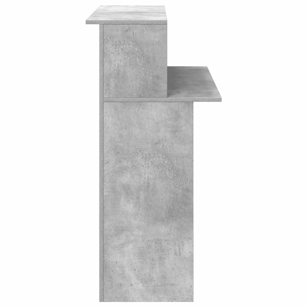 Banco Reception Grigio Cemento 100x50x103,5cm Legno Multistrato