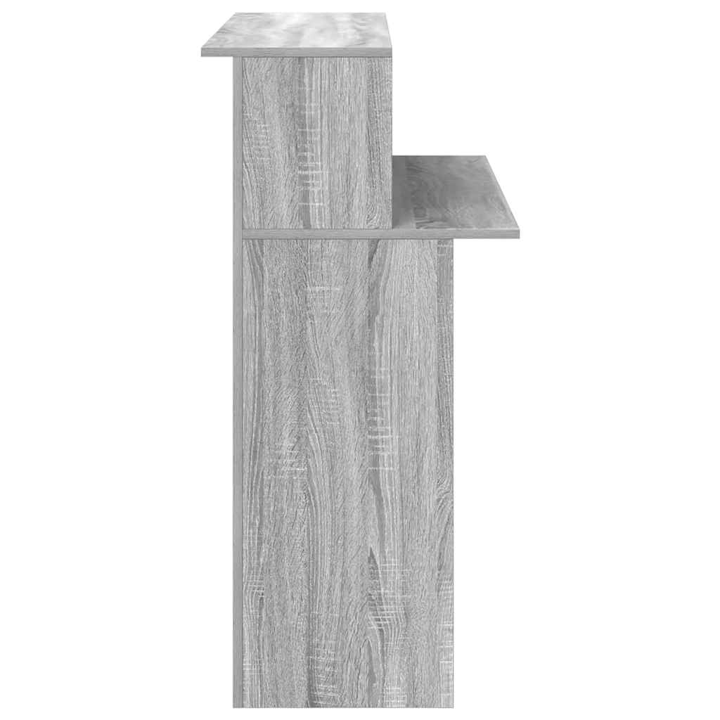 Banco Reception Grigio Sonoma 100x50x103,5 cm Legno Multistrato 859029
