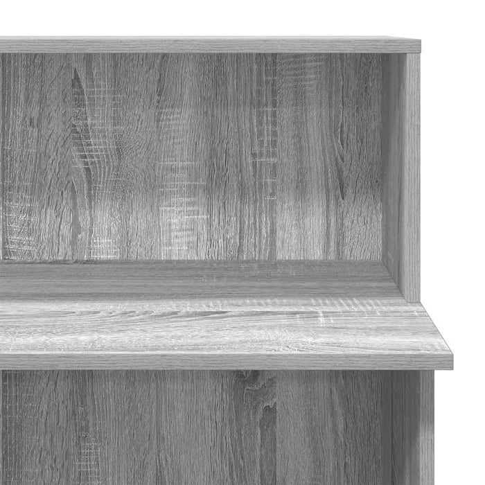 vidaXL Banco Reception Grigio Sonoma 100x50x103,5 cm Legno Multistrato