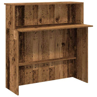 Banco Reception Legno Antico 100x50x103,5 cm Legno Multistrato