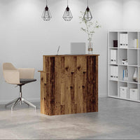 Banco Reception Legno Antico 100x50x103,5 cm Legno Multistrato