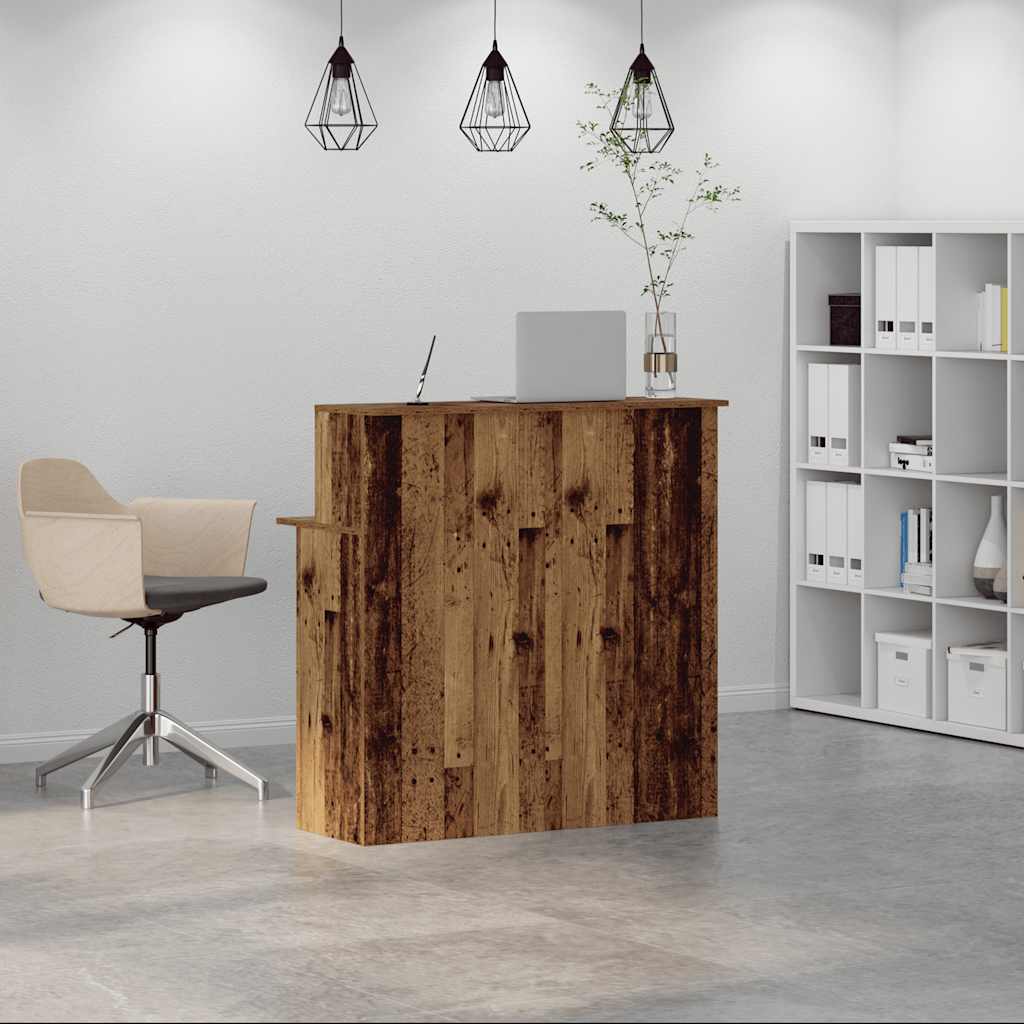 Banco Reception Legno Antico 100x50x103,5 cm Legno Multistrato 859031