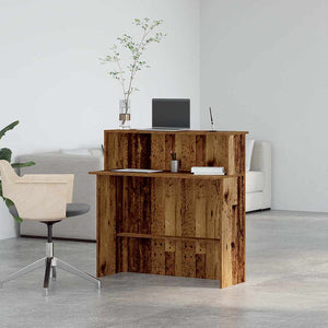 Banco Reception Legno Antico 100x50x103,5 cm Legno Multistrato 859031