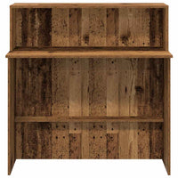 Banco Reception Legno Antico 100x50x103,5 cm Legno Multistrato