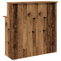 Banco Reception Legno Antico 100x50x103,5 cm Legno Multistrato