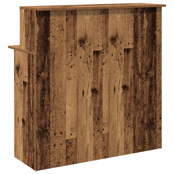 Banco Reception Legno Antico 100x50x103,5 cm Legno Multistrato