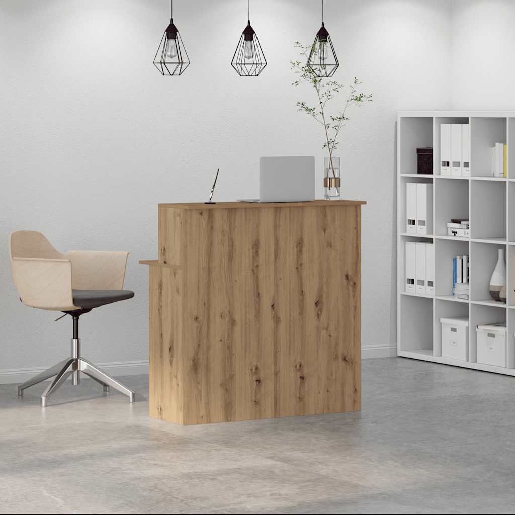 Banco Reception Rovere Artigianale 100x50x103,5cm in Truciolato