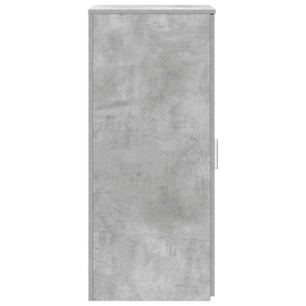 Mobile Portaoggetti Grigio Cemento 40x45x103,5 cm in Truciolato 859036