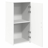 Mobile Portaoggetti Bianco 50x45x103,5 cm in Legno Multistrato 859042