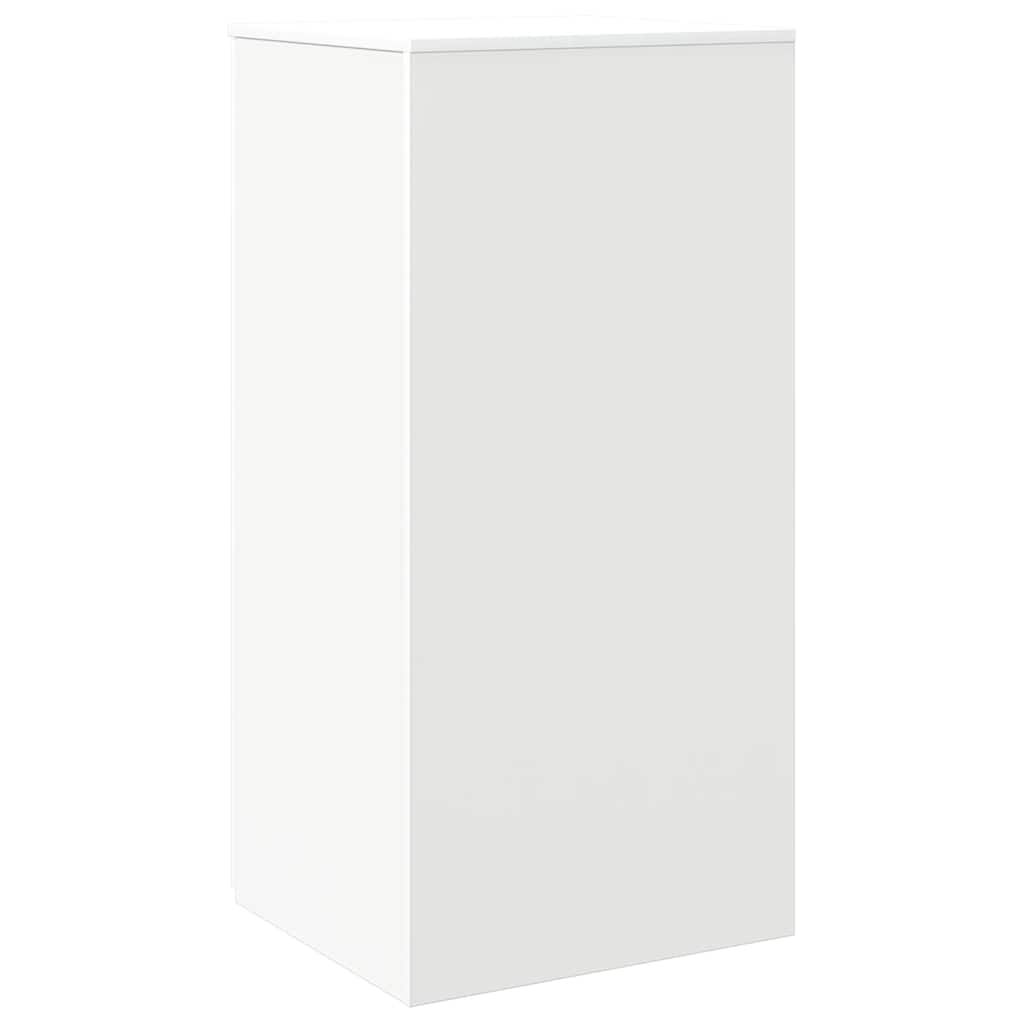 Mobile Portaoggetti Bianco 50x45x103,5 cm in Legno Multistrato 859042