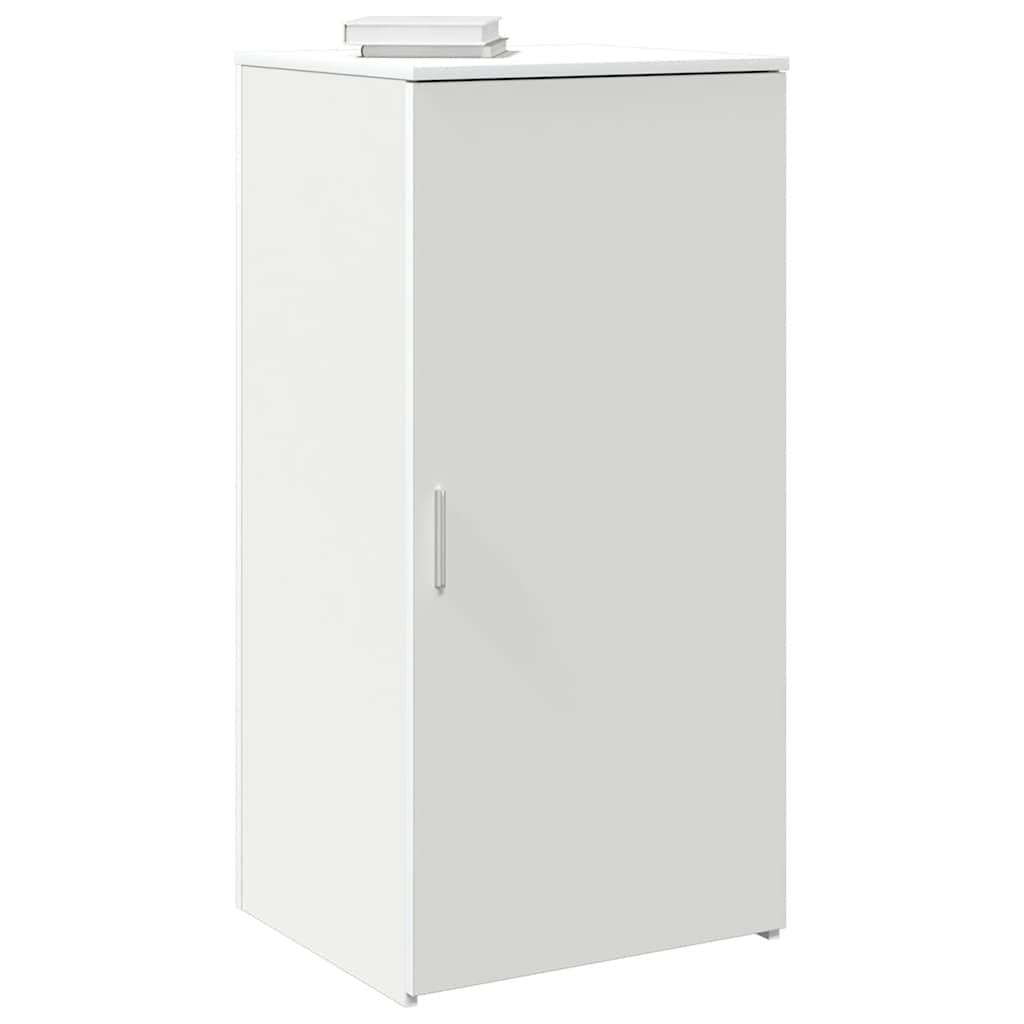 vidaXL Mobile Portaoggetti Bianco 50x45x103,5 cm in Legno Multistrato