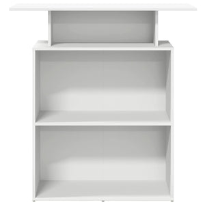 Banco Reception Bianco 100x40x104 cm in Legno Multistrato