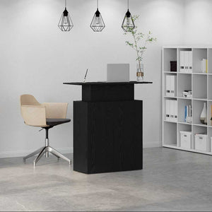 Banco Reception Nero 100x40x104 cm in Legno Multistrato