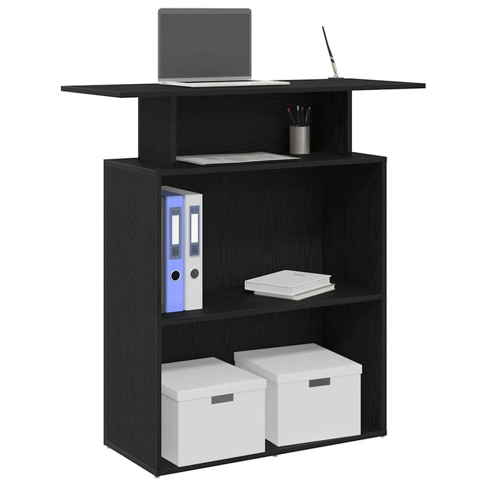 Banco Reception Nero 100x40x104 cm in Legno Multistrato 859052