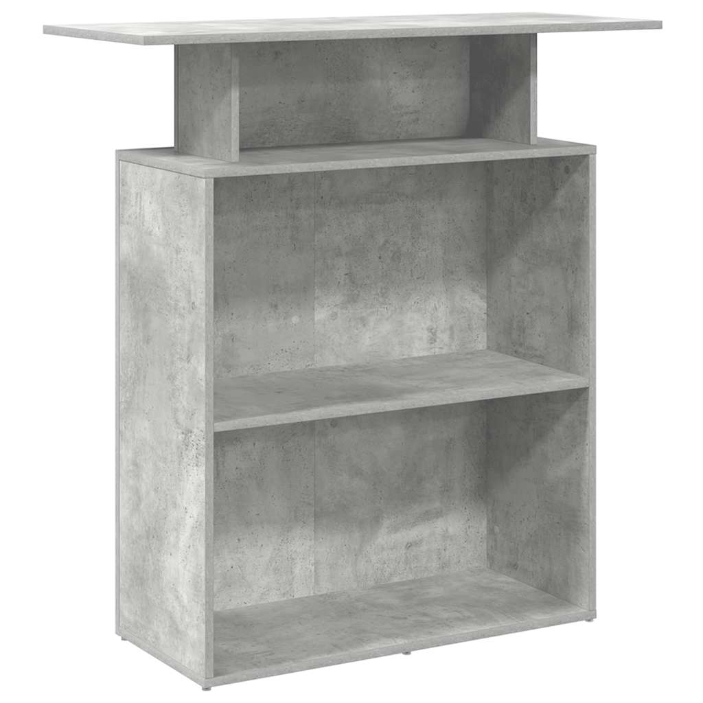 Banco Reception Grigio Cemento 100x40x104 cm Legno Multistrato 859054
