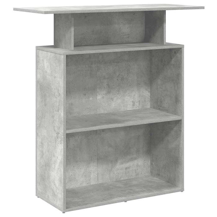Banco Reception Grigio Cemento 100x40x104 cm Legno Multistrato 859054
