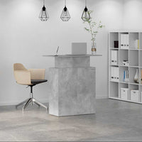 Banco Reception Grigio Cemento 100x40x104 cm Legno Multistrato 859054
