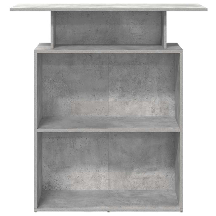 Banco Reception Grigio Cemento 100x40x104 cm Legno Multistrato 859054