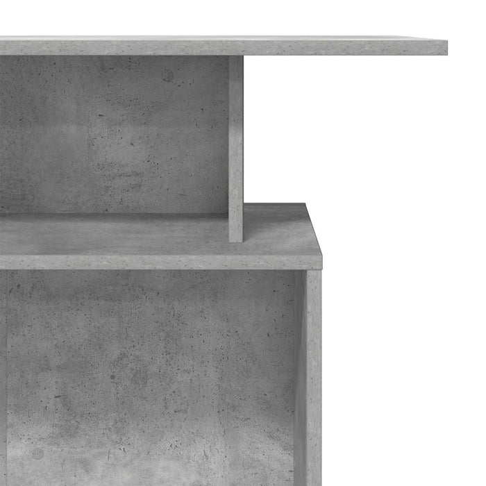 Banco Reception Grigio Cemento 100x40x104 cm Legno Multistrato 859054