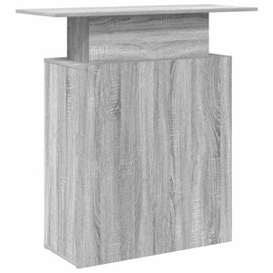 Banco Reception Grigio Sonoma 100x40x104 cm Legno Multistrato 859056