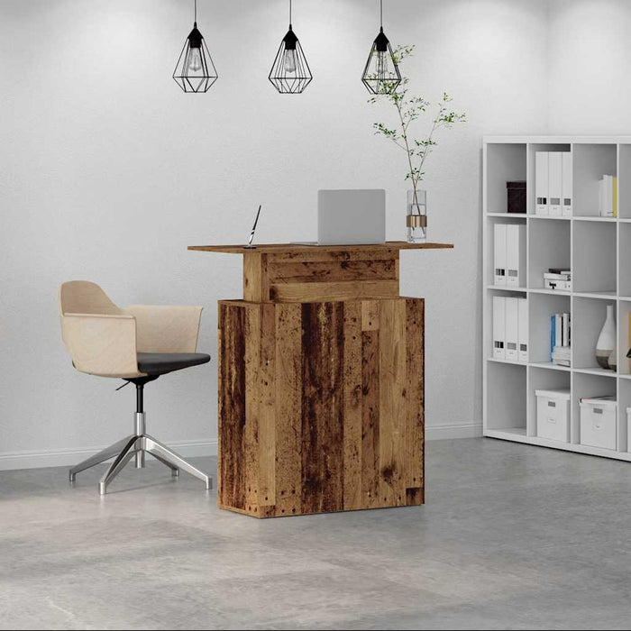 Banco Reception Legno Antico 100x40x104 cm Legno Multistrato 859058
