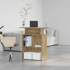 Banco Reception Rovere Artigianale 100x40x104 cm in Truciolato