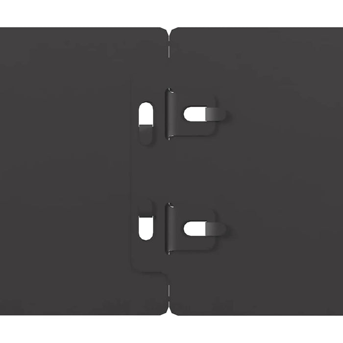 Bordure per Prato 10 pz Nere Acciaio Laminato a Freddo 860130