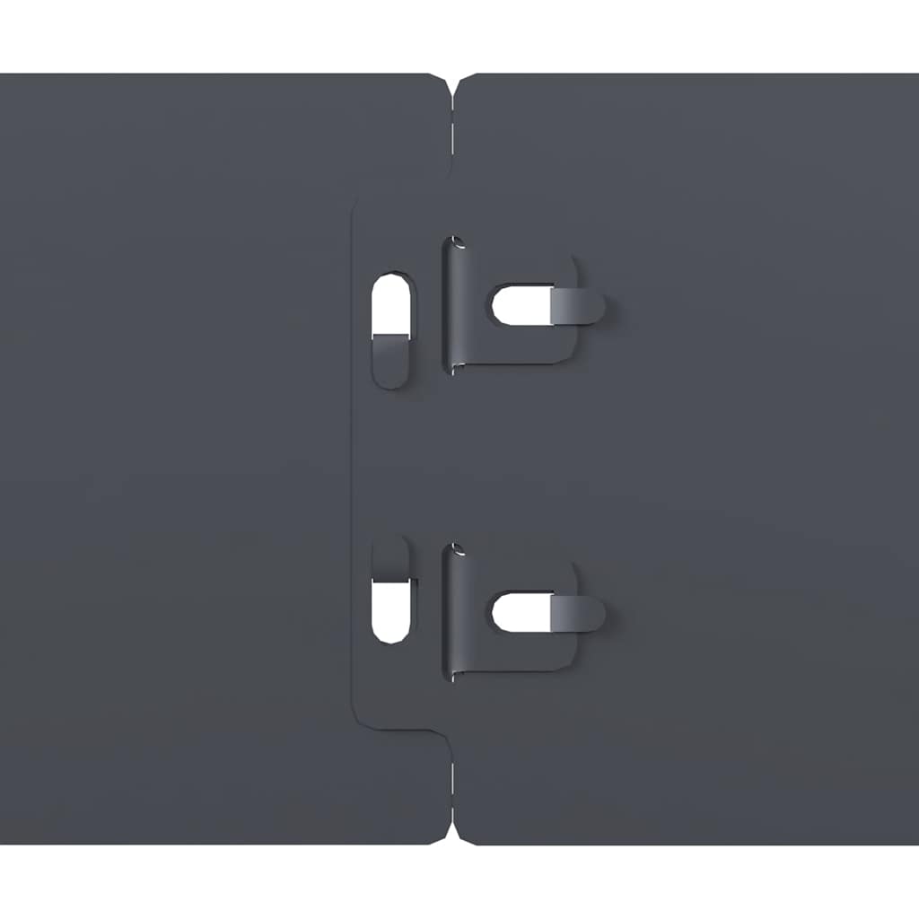 vidaXL Bordure per Prato 10 pz Antracite Acciaio Laminato a Freddo