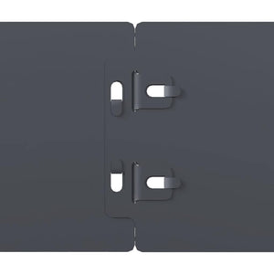 vidaXL Bordure per Prato 10 pz Antracite Acciaio Laminato a Freddo