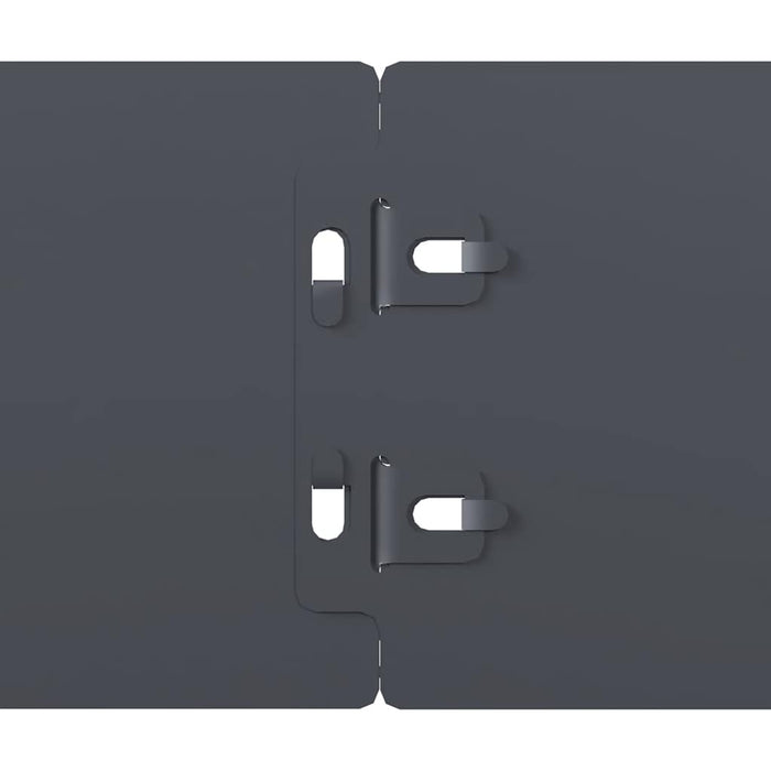 vidaXL Bordure per Prato 10 pz Antracite Acciaio Laminato a Freddo
