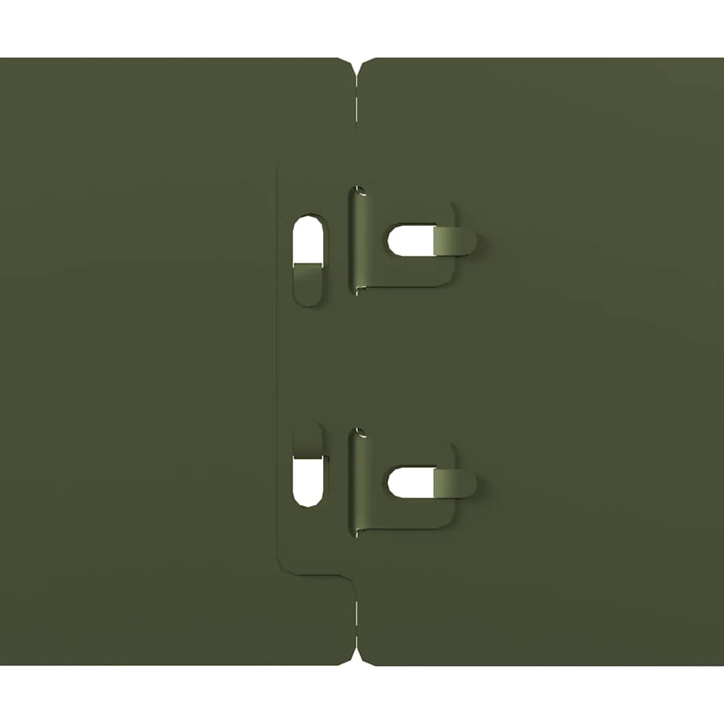 Bordure per Prato 10 pz Verde Oliva Acciaio Laminato a Freddo 860133