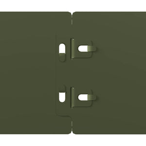 Bordure per Prato 10 pz Verde Oliva Acciaio Laminato a Freddo 860133